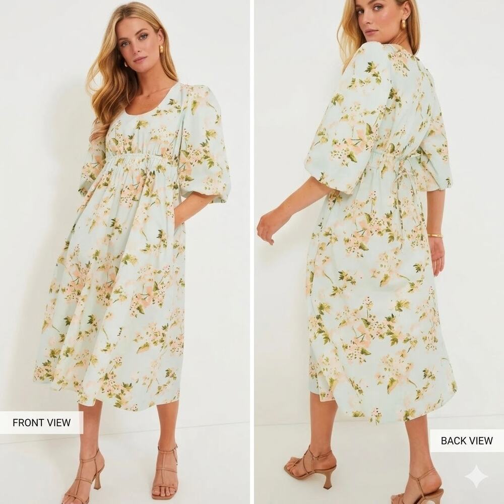 TUCKERNUCK Aqua Watercolor Marlena Dress Size XS NWT Retail $198 Tuckernuck